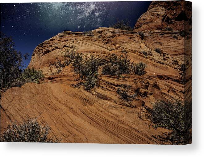 Arizona Canvas Print featuring the photograph Dreamy Nights by Pablo Saccinto