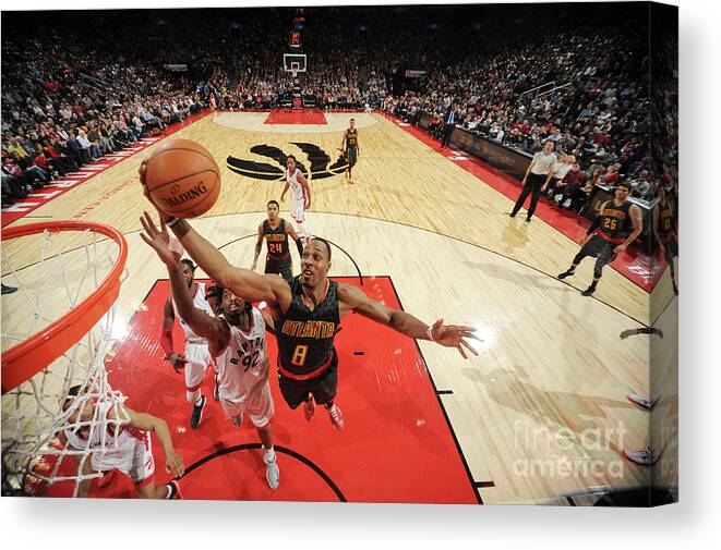 Dwight Howard Canvas Print featuring the photograph Dwight Howard by Ron Turenne