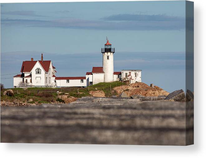 Eastern Canvas Print featuring the photograph Eastern Point Light 2 by Denise Kopko