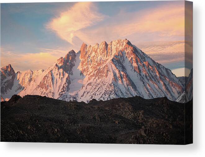 California Canvas Print featuring the photograph Eastern Sierras by Steve Berkley