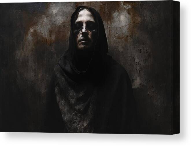 Introspection Canvas Print featuring the digital art Eclipse of the Soul by Samuel HUYNH
