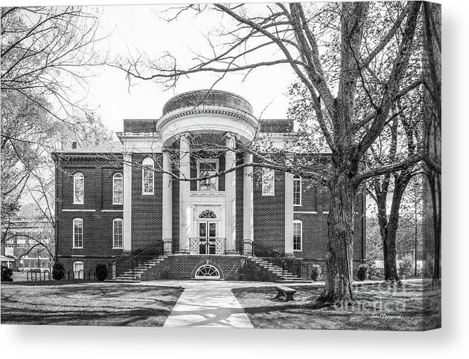 Emory And Henry Canvas Print featuring the photograph Emory and Henry College Byars Hall by University Icons