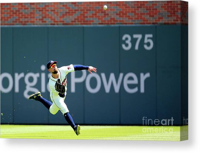 Atlanta Canvas Print featuring the photograph Ender Inciarte by Daniel Shirey