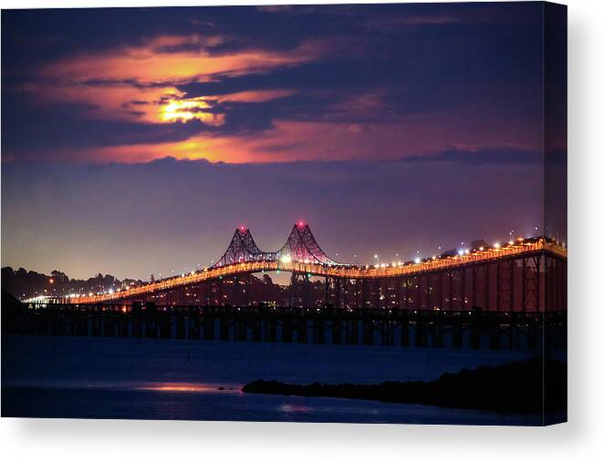  Canvas Print featuring the photograph Endless Bridge by Louis Raphael