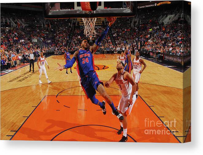 Sports Ball Canvas Print featuring the photograph Eric Moreland by Barry Gossage