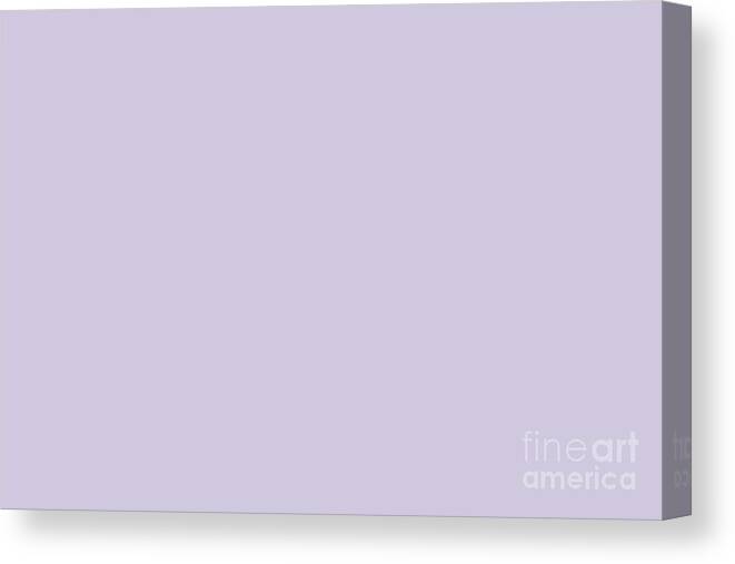 Euphoric Pastel Purple Solid Color Pairs To Sherwin Williams Rhapsody Lilac  SW 6828 Canvas Print / Canvas Art by PIPA Fine Art - Simply Solid - Pixels