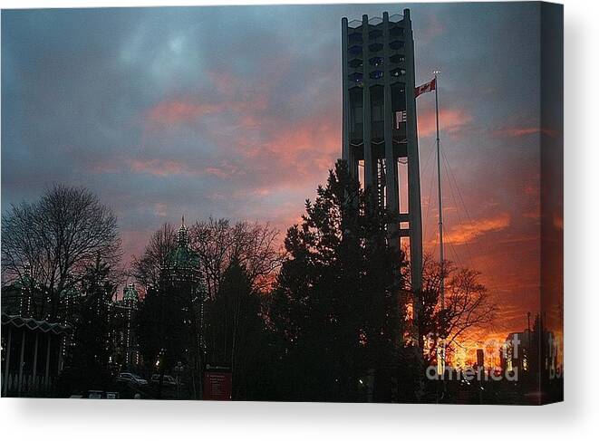 Carillon Canvas Print featuring the photograph Evening Carillon by Kimberly Furey