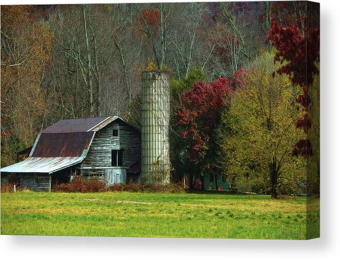 Seasons Canvas Print featuring the photograph Fall at the Farm by TruImages Photography