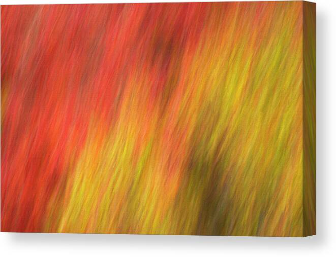 Abstract Canvas Print featuring the photograph Fall Heat by Art Cole