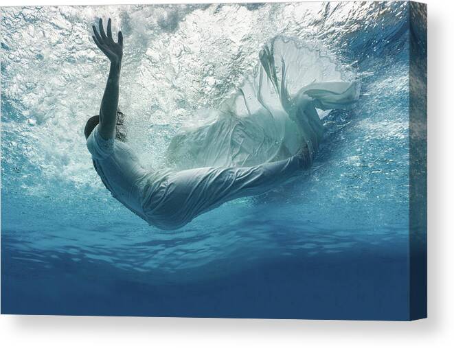 Fallen Canvas Print featuring the photograph Falling - I by Mark Rogers