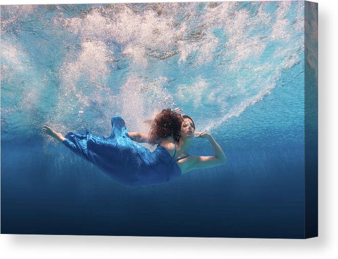 Fallen Canvas Print featuring the photograph Falling - VI by Mark Rogers