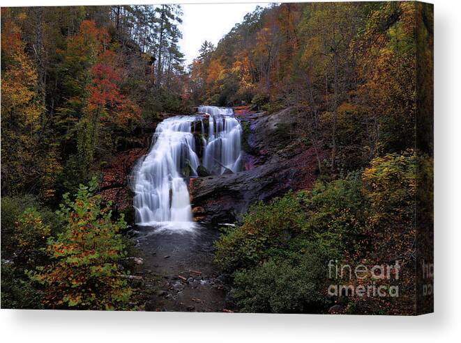 Bald Rive Falls Canvas Print featuring the photograph Falls Glory by Rick Lipscomb