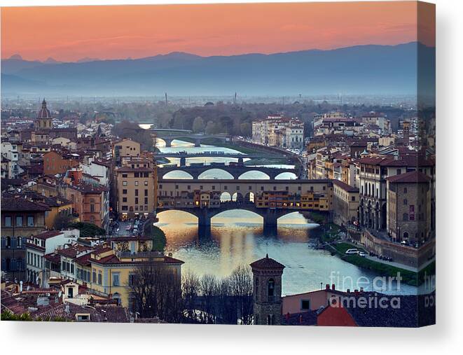 Firenze Canvas Print featuring the photograph Firenze 06 by Bernardo Galmarini