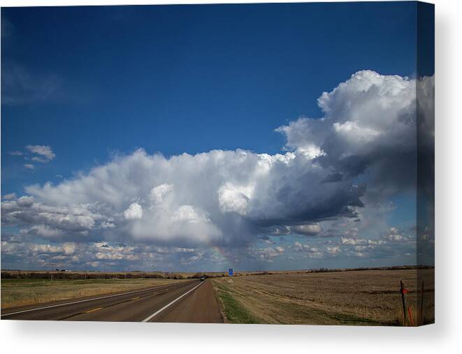 Nebraskasc Canvas Print featuring the photograph First Chase of 2021 001 by Dale Kaminski