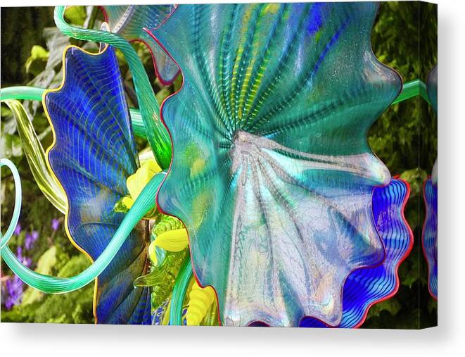  Canvas Print featuring the digital art Floral Dreams by Alicia Kent