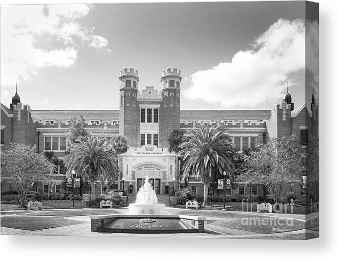 Florida State University Canvas Print featuring the photograph Florida State University Westcott Building by University Icons