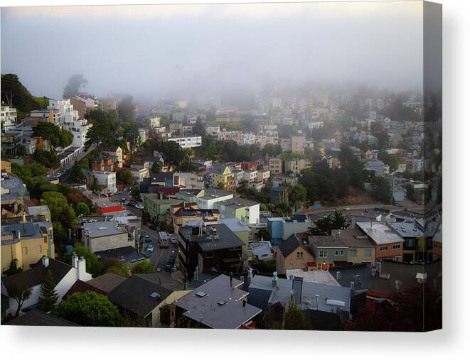  Canvas Print featuring the photograph Foggy Blanket by Louis Raphael