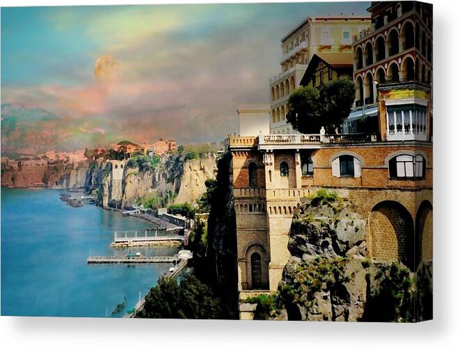 Landscape Canvas Print featuring the photograph Follow My Heart to Sorrento by Diana Angstadt