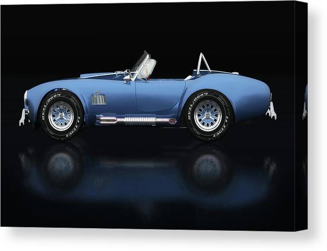 Automobile Canvas Print featuring the photograph Ford AC Cobra 427 Shelby Lateral View by Jan Keteleer