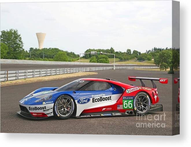 Nascar Canvas Print featuring the photograph Ford by Action