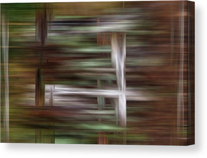 Abstract Canvas Print featuring the photograph Forest by Cheryl Day
