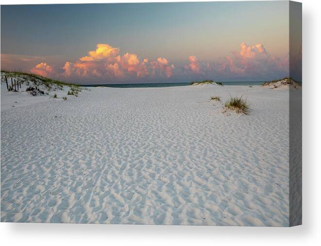 Fort Walton Beach White Sand Sunrise Canvas Print featuring the photograph Fort Walton Beach White Sand Sunrise by Dan Sproul
