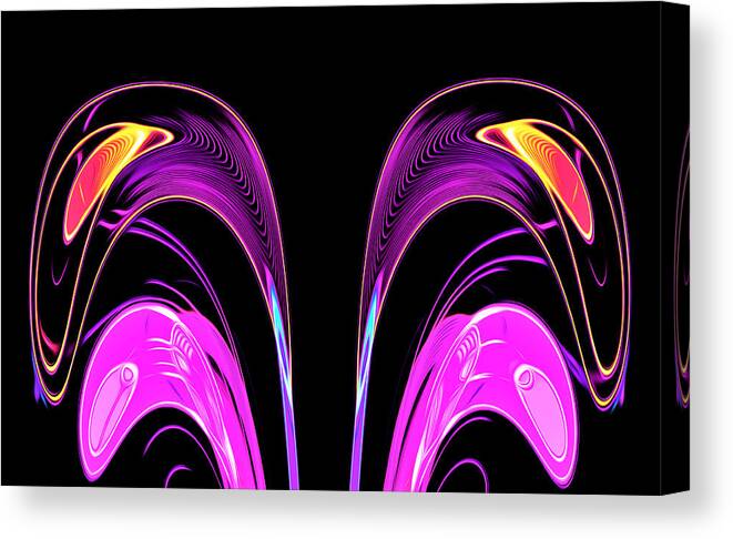 Abstract Canvas Print featuring the digital art Fountain of Life - Abstract by Ronald Mills