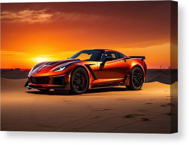 Zr1 Canvas Print featuring the painting Freedom in the Sands by Lourry Legarde