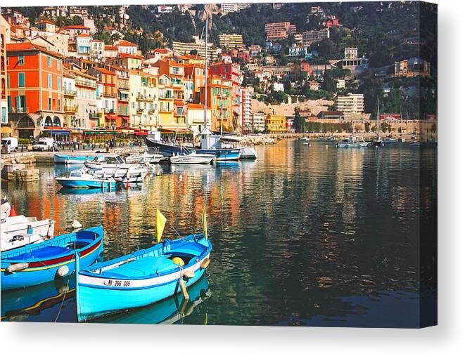 France Canvas Print featuring the photograph French Riviera by Claude Taylor