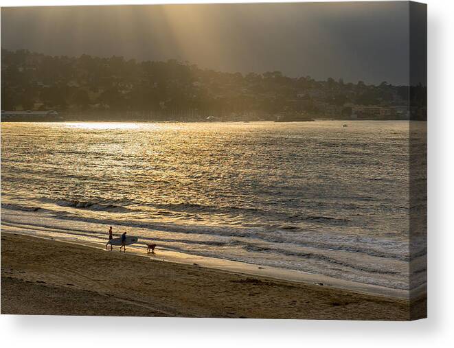 Beach Canvas Print featuring the photograph Friday Afternoon at the Beach by Derek Dean