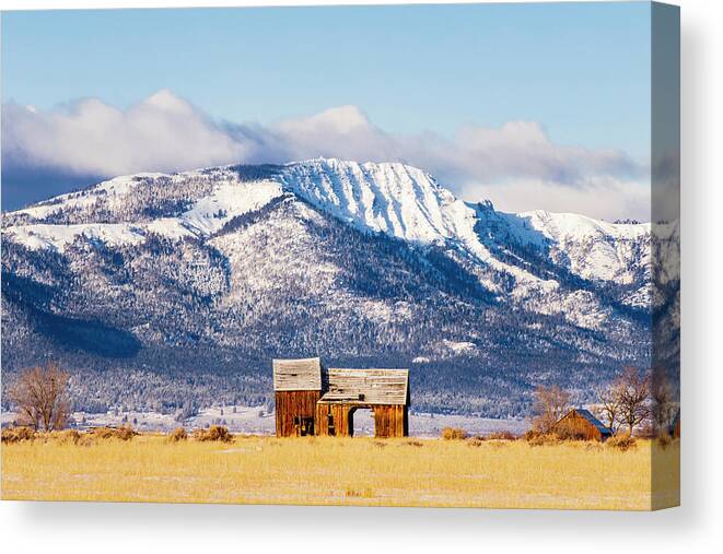 Abandoned Canvas Print featuring the photograph Frosty and Weathered by Mike Lee