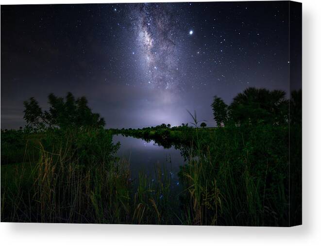 Milky Way Canvas Print featuring the photograph Galaxy Nights by Mark Andrew Thomas