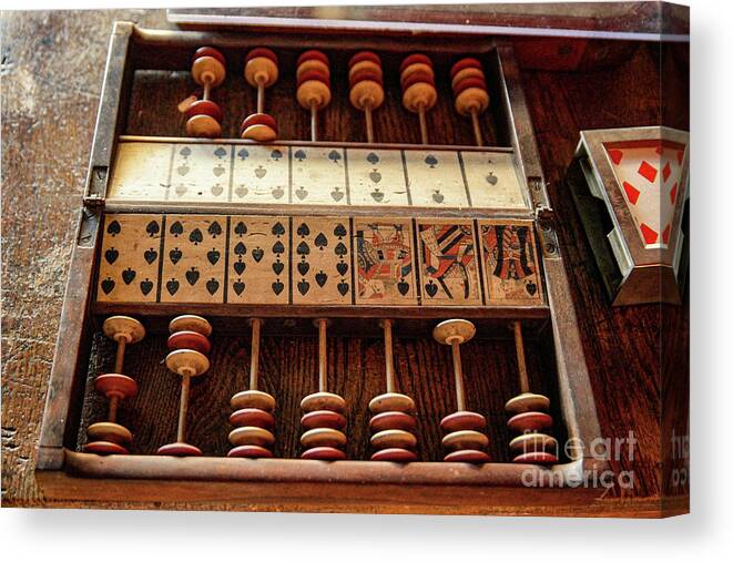 Gambling Canvas Print featuring the photograph Game board by Jeff Swan
