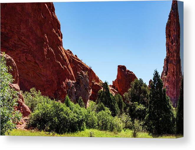 No People Canvas Print featuring the photograph Garden of the god by Nathan Wasylewski
