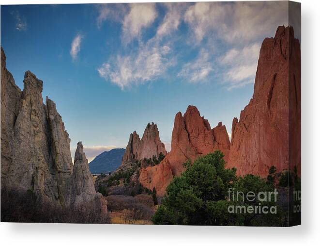 Garden Of The Gods Canvas Print featuring the photograph Garden of The Gods by Abigail Diane Photography