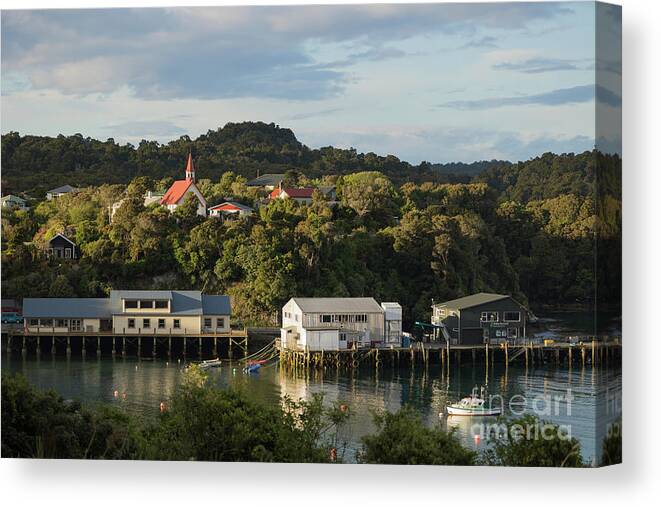 Oban Canvas Print featuring the photograph Golden Hour in Oban by Eva Lechner