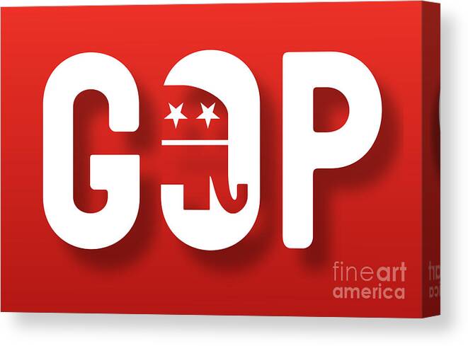 Gop Poster Canvas Print featuring the photograph GOP by Action