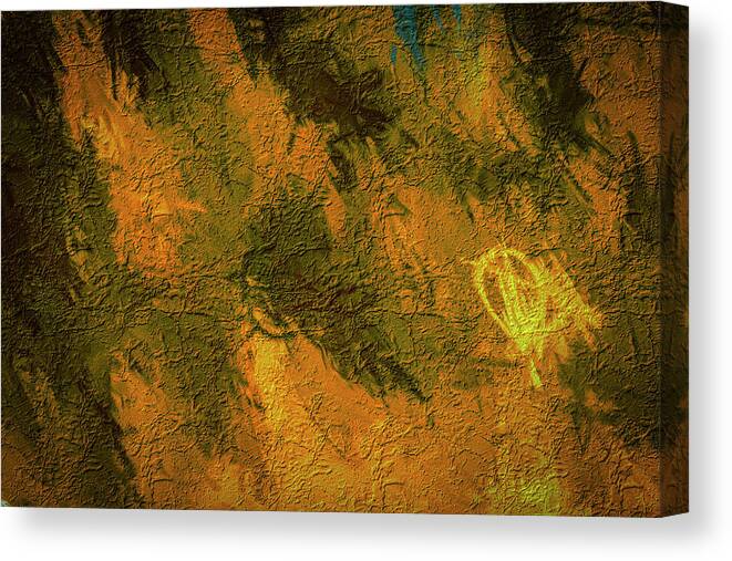 Abstract Canvas Print featuring the digital art Graffiti Canvas by Bill Posner