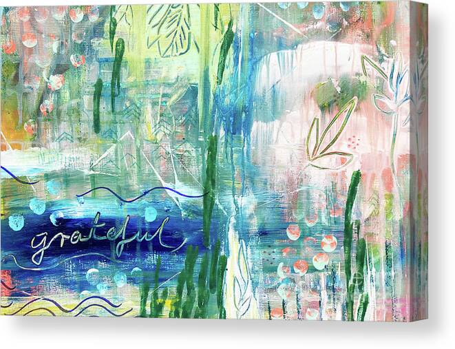 Grateful Canvas Print featuring the painting Grateful by Claudia Schoen