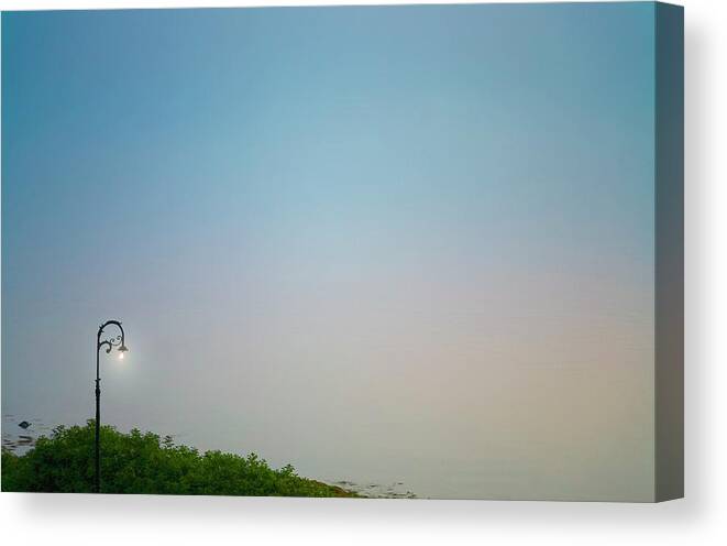 Light Canvas Print featuring the photograph Harbor Lights by John Manno