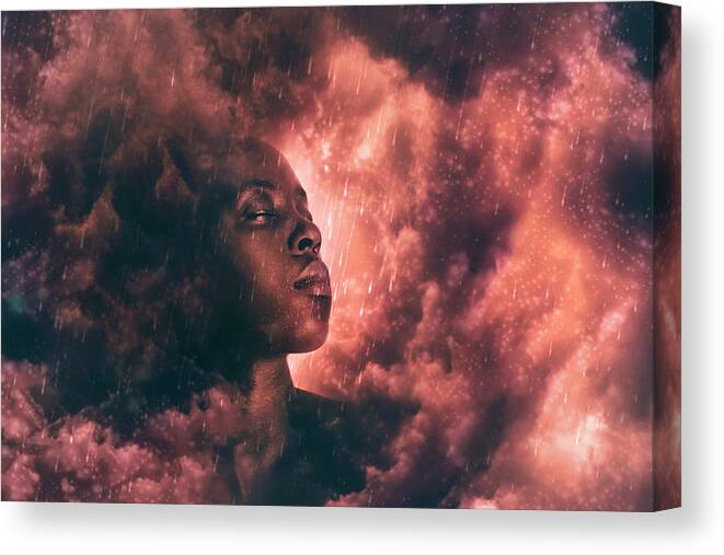 African Canvas Print featuring the digital art Harriet by Claudia McKinney