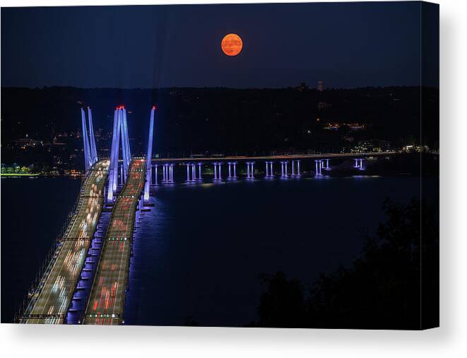 Harvest Moon Canvas Print featuring the photograph Harvest Moon 2020 by Kevin Suttlehan