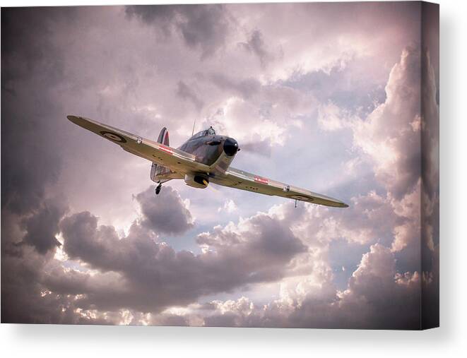 Hawker Hurricane Canvas Print featuring the digital art Hawker Hurricane by Airpower Art