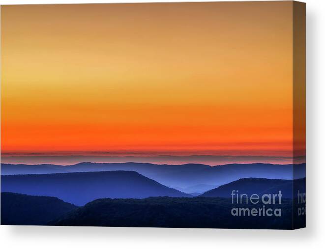 Summer Solstice Canvas Print featuring the photograph Highland Summer Solstice Sunrise by Thomas R Fletcher