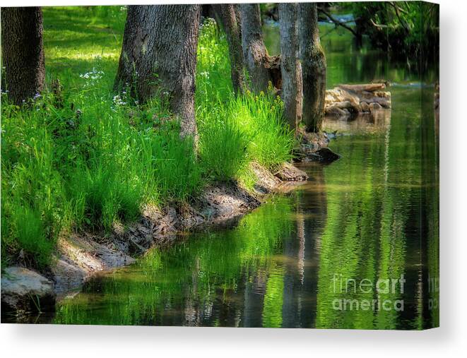 Fall Creek Canvas Print featuring the photograph Historic Fall Creek by Shelia Hunt