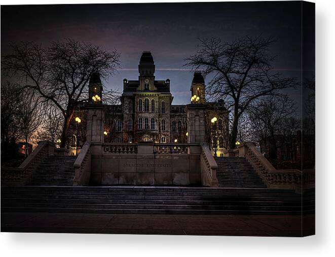 Syracuse Canvas Print featuring the photograph Hogwarts - Hall of Languages by Everet Regal
