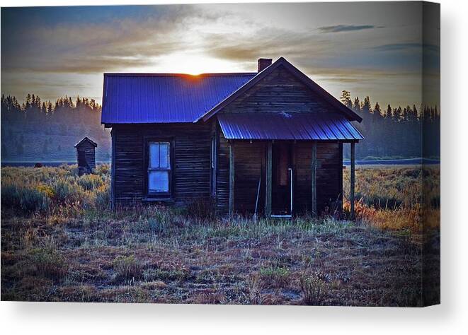  Canvas Print featuring the digital art Home Sweet Home by Fred Loring