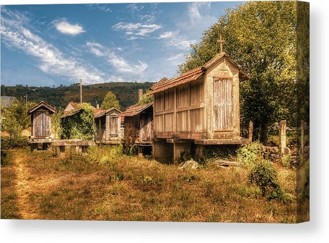 Horreo Canvas Print featuring the photograph Horreo Galego by Micah Offman