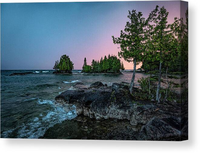 Lake Huron Canvas Print featuring the photograph Lake Huron Shores Print by Terry Hrynyk