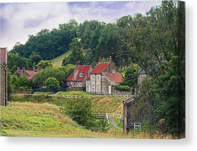 Hutton Le Hole Canvas Print featuring the photograph Hutton-le-Hole Village, North Yorkshire by Martyn Arnold